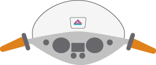 For motorcycles, mount your toll tag on the inside of your windshield, in the middle above your speedometer if possible.